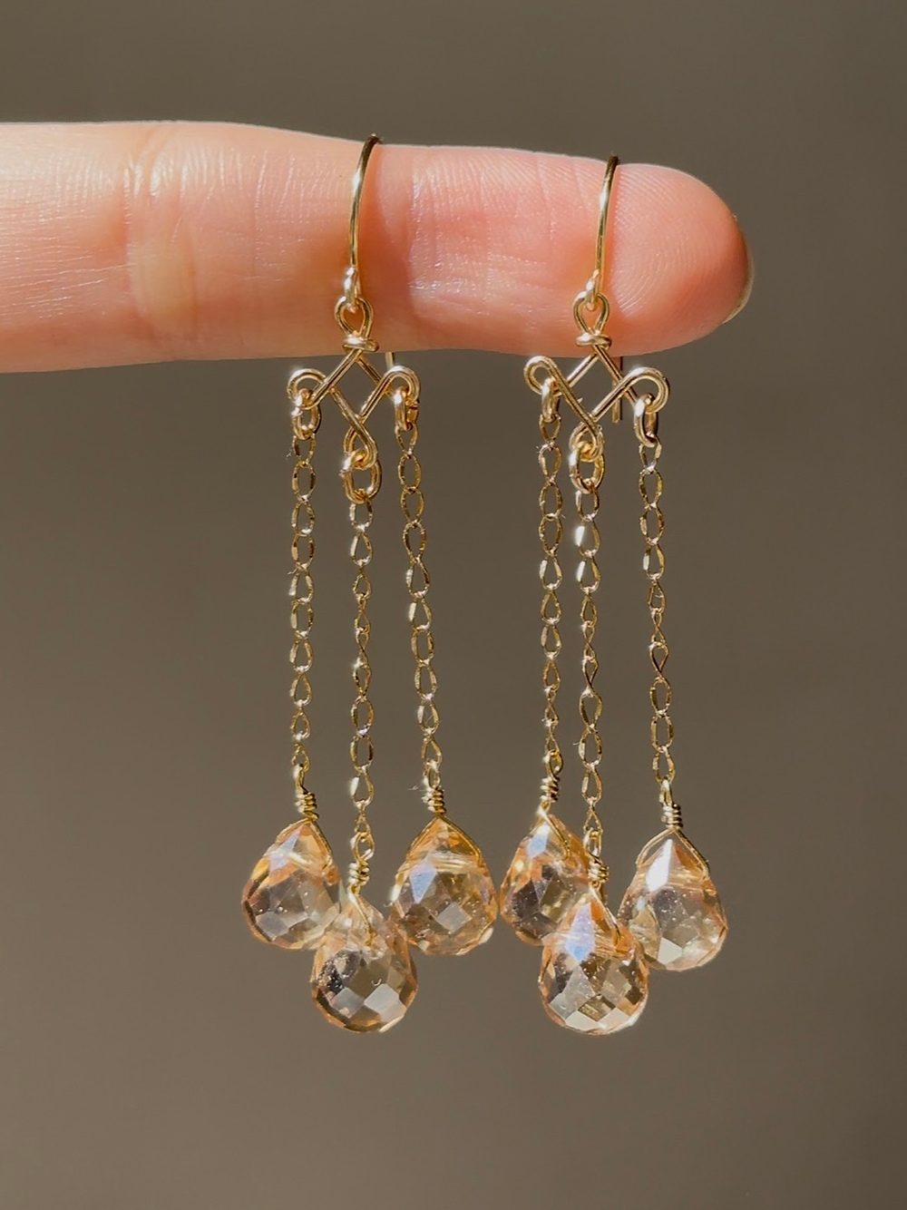 Champagne Earrings