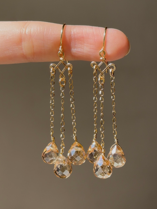 Champagne Earrings
